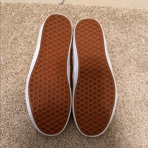 Vans Asher Platform Peach Color Block Slip-On Shoes - Picture 6 of 9